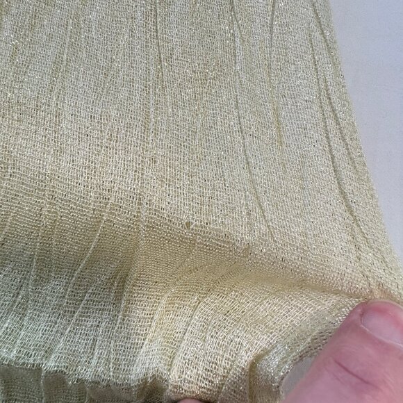 Cruise Club Lurex Infinity Scarf Gold Shimmer NWT - Picture 7 of 9